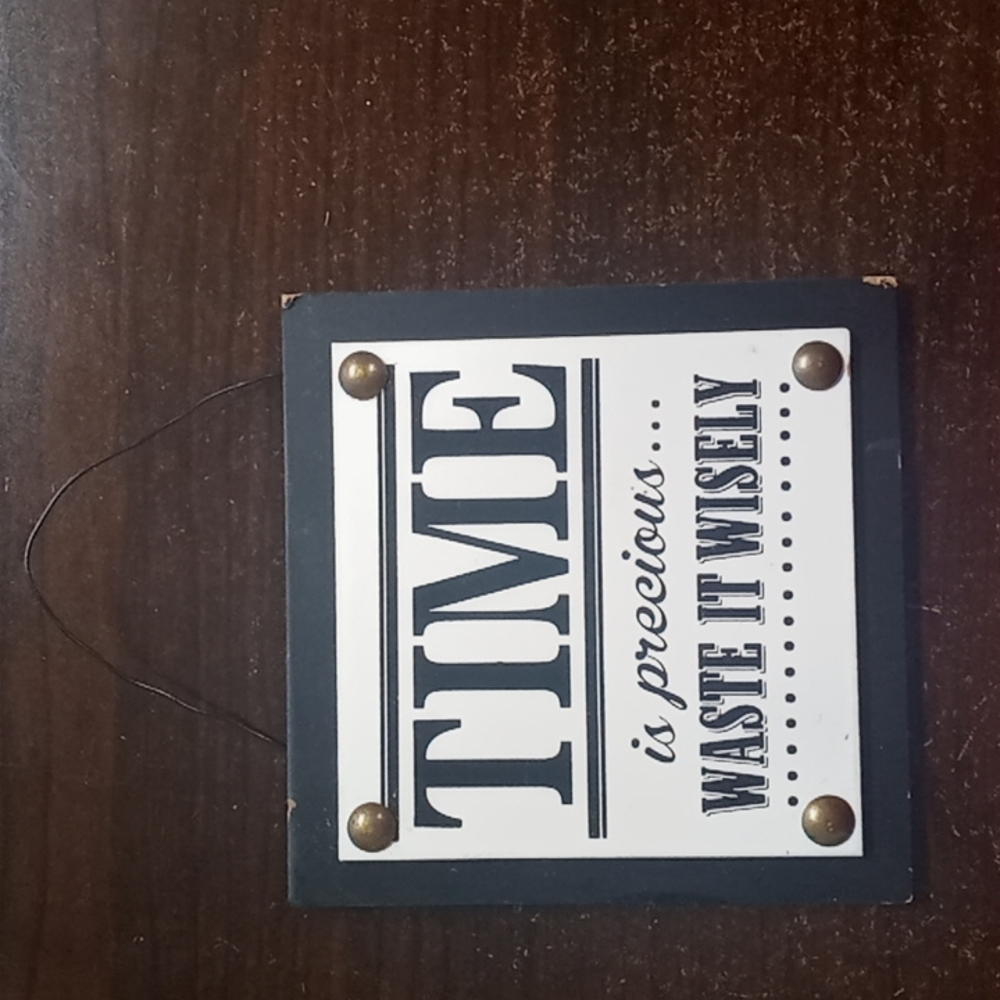 Wooden plaque